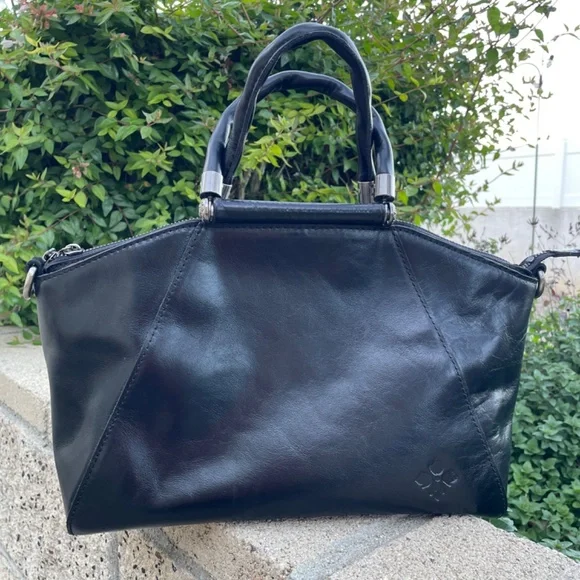 Patricia Nash Holland Top-Handle Black Leather Satchel/Crossbody P155106 EUC - Picture 16 of 16